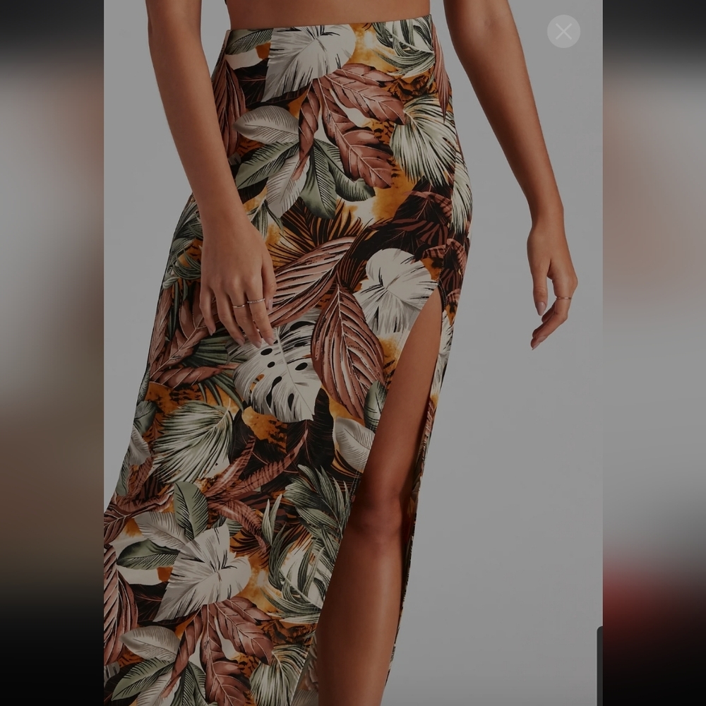 Windsor Tropical Maxi Skirt - Picture 6 of 8